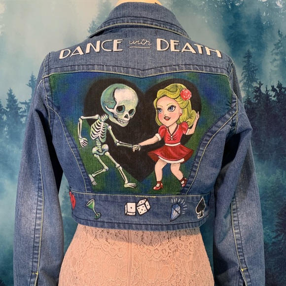 Hand painted Denim (Upcycled) - Picture 15 of 16